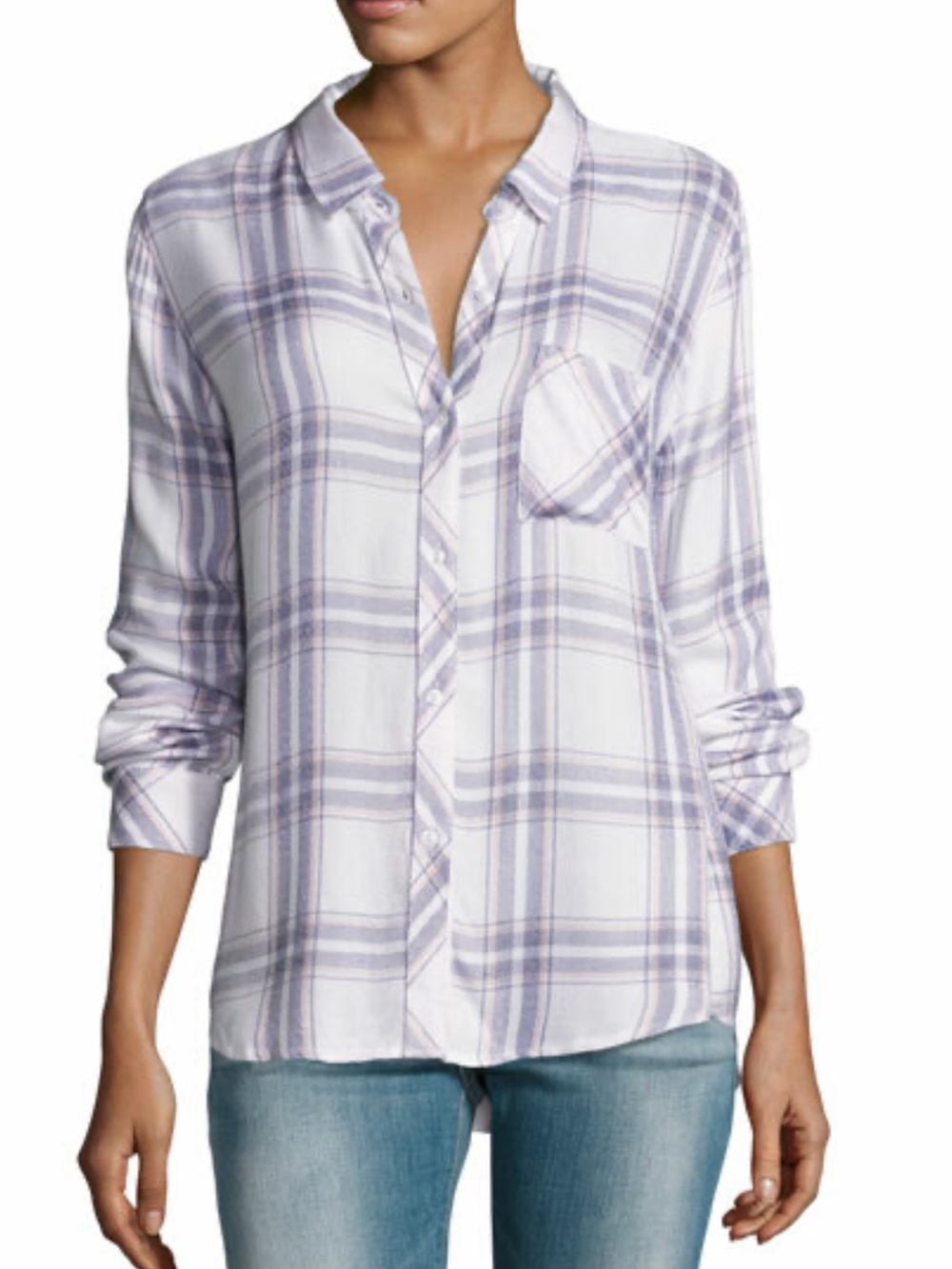 Rails Hunter Plaid in PERIWINKLE POWDER LILAC